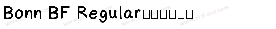 Bonn BF Regular字体转换
